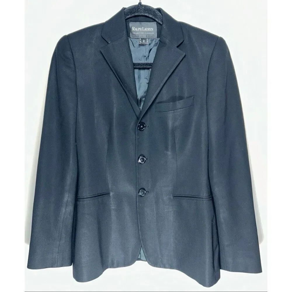 Ralph Lauren black label black blazer size 2